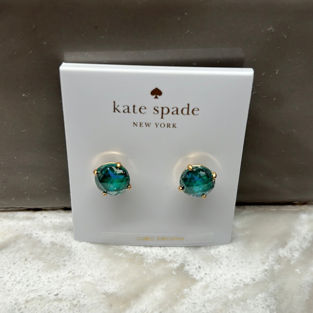 New Kate Spade Emerald Earrings